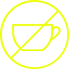 An icon representing no caffeine in our products.